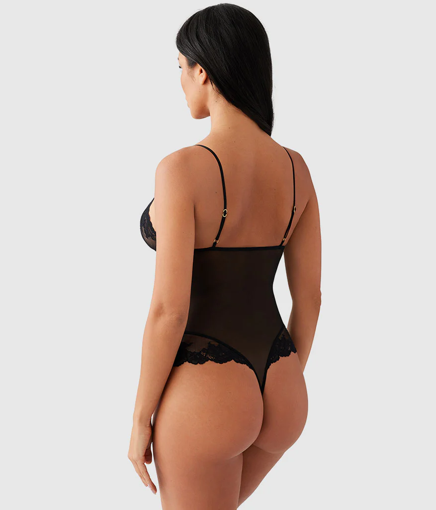 Vivid Attraction Bodysuit: Black - Image 2