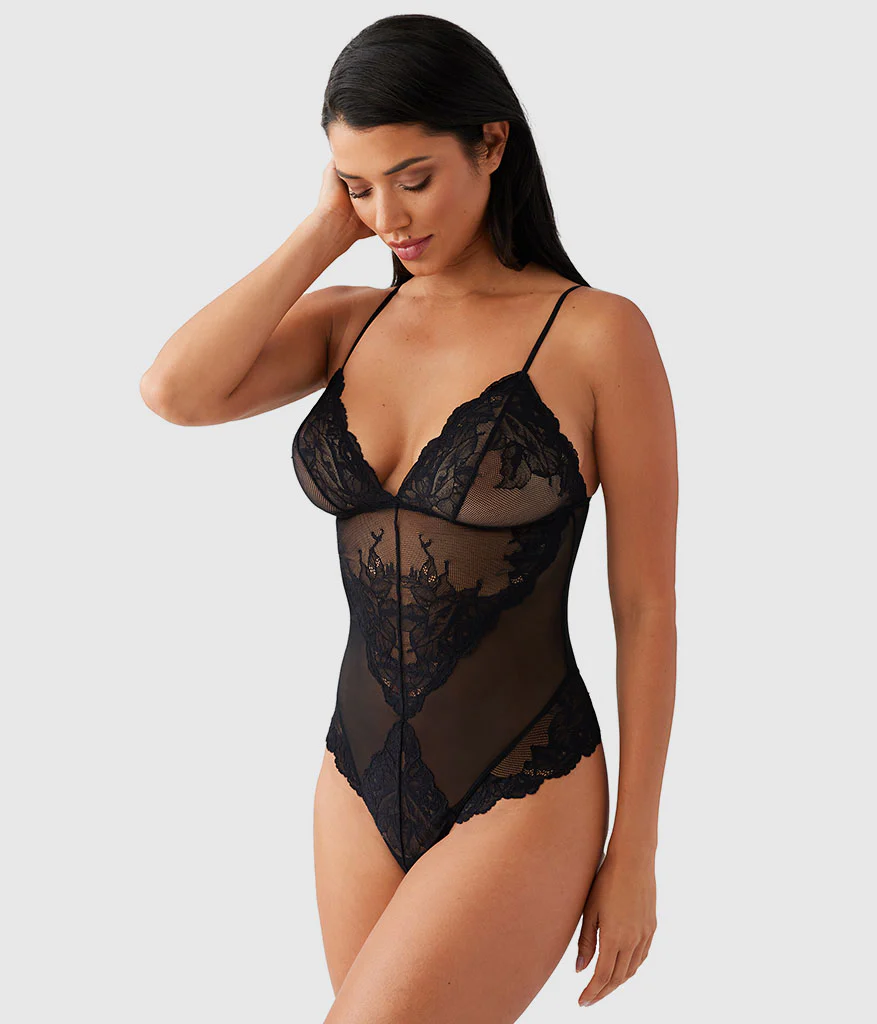 Vivid Attraction Bodysuit: Black - Image 3