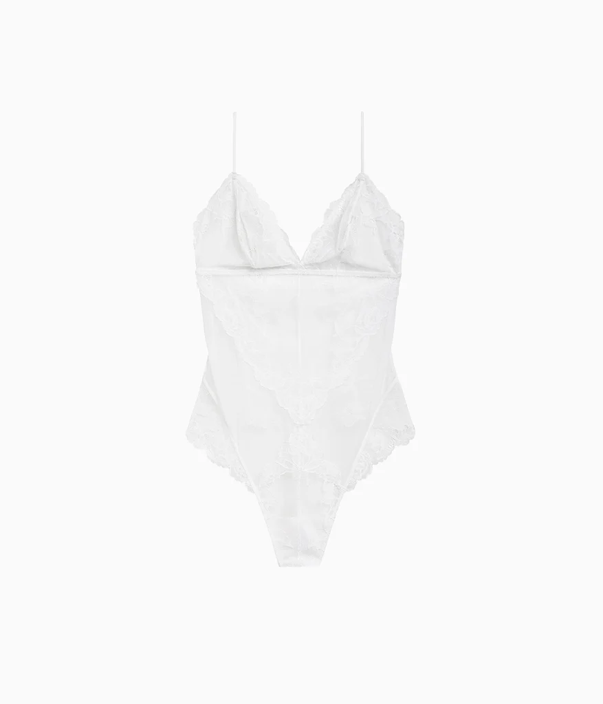 Vivid Attraction Bodysuit: White - Image 4