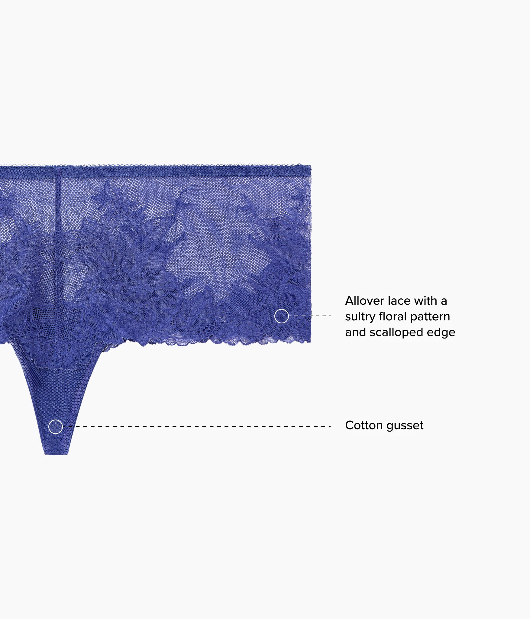 Vivid Attraction Tanga: Skipper Blue - Image 5