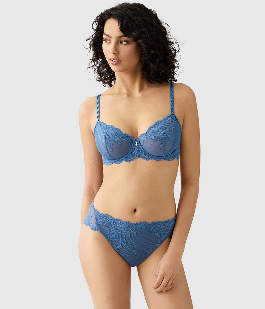Vivid Attraction Underwire Bra: Blue Horizon - Image 4
