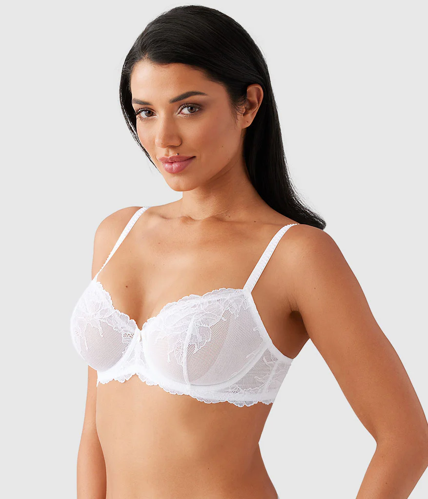 Vivid Attraction Underwire Bra: White - Image 2