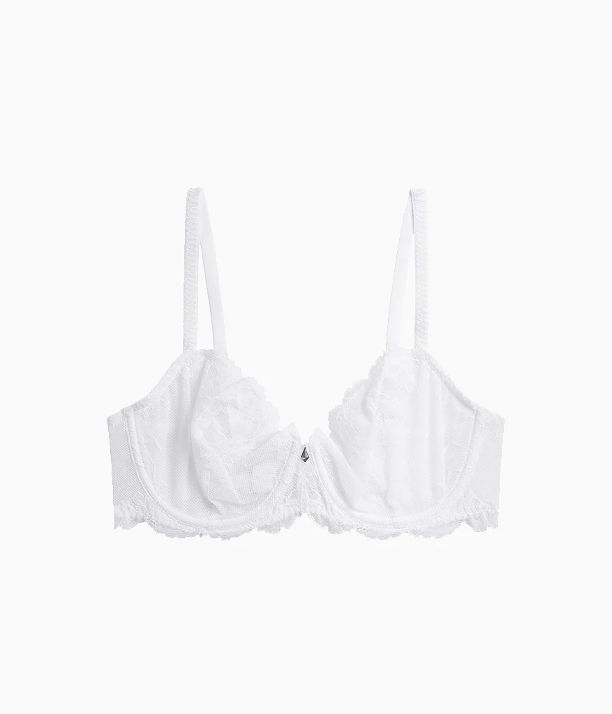 Vivid Attraction Underwire Bra: White - Image 6